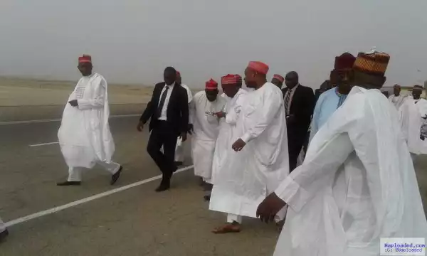 Photos: Entourage Escorts Kano Governor As He Flies To Saudi Arabia For A Meeting